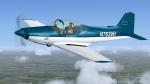 FSX Sequoia Aircraft kitbuilt Falco F.8L  repaint textures blue and white N7639H Textures